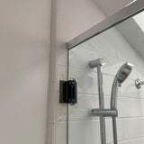 The “Sticky Hand” Clip - Frameless Shower Fixed Panel Positioning Device (Pair)