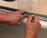 "Slide Guide" Self-adhesive Clear Guide for Standard Bypass Doors